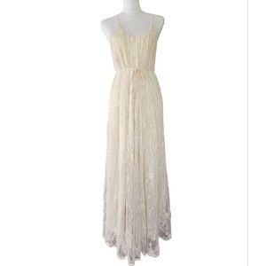 Wishlist Elegant Cream Floral Maxi Dress